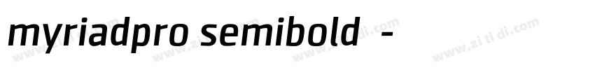 myriadpro semibold 半字体转换